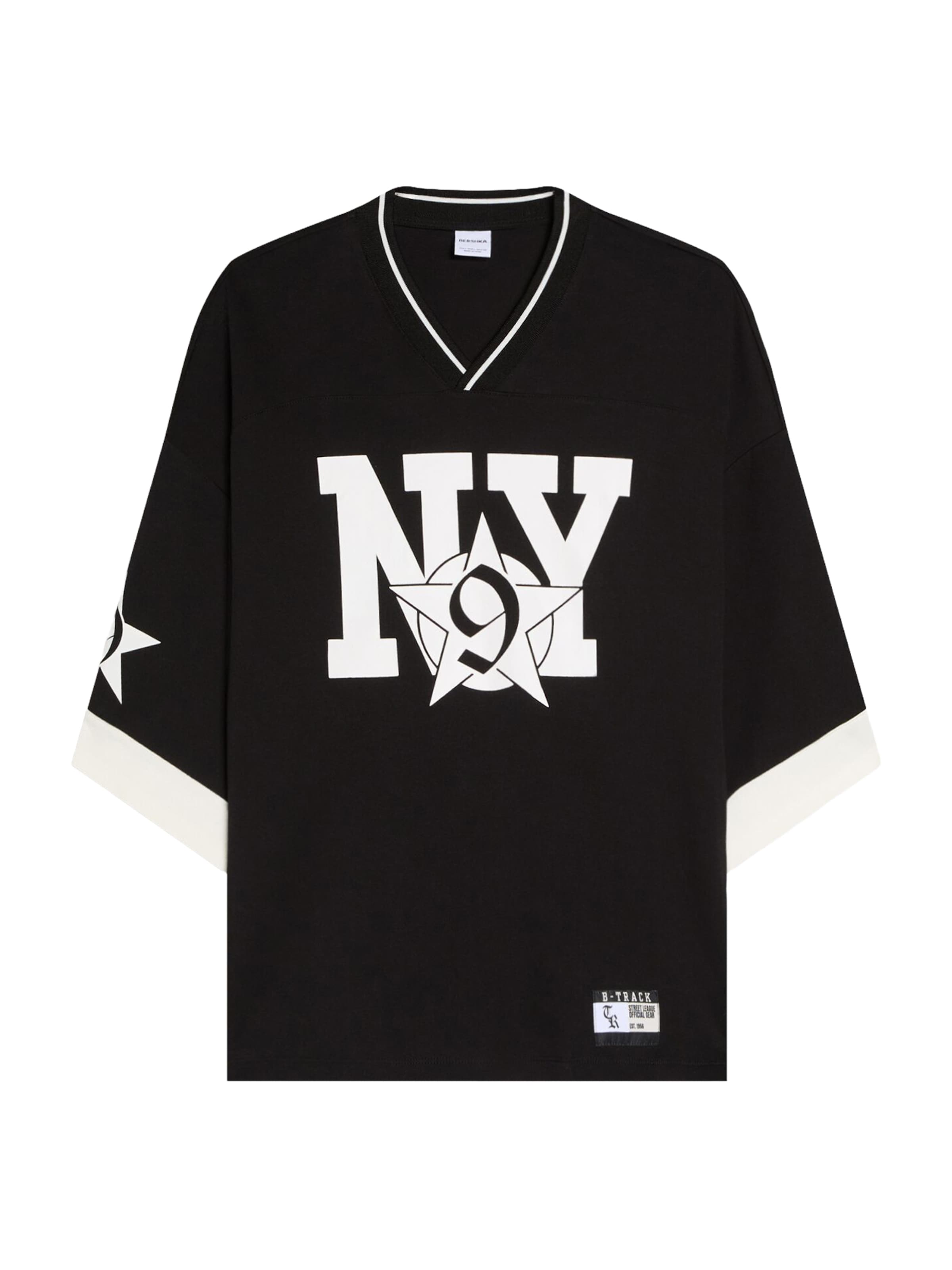 Bershka Tričko - Čierna: predná strana