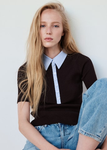 MANGO Svetr 'JESSY' – hnědá