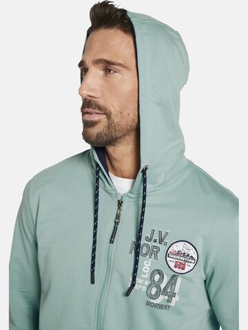 Jan Vanderstorm Zip-Up Hoodie ' Garrelf ' in Green