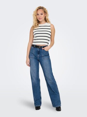 Top in maglia 'Majli' di ONLY in bianco