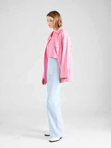 Twinset Boot cut Pleated Pants in Blue