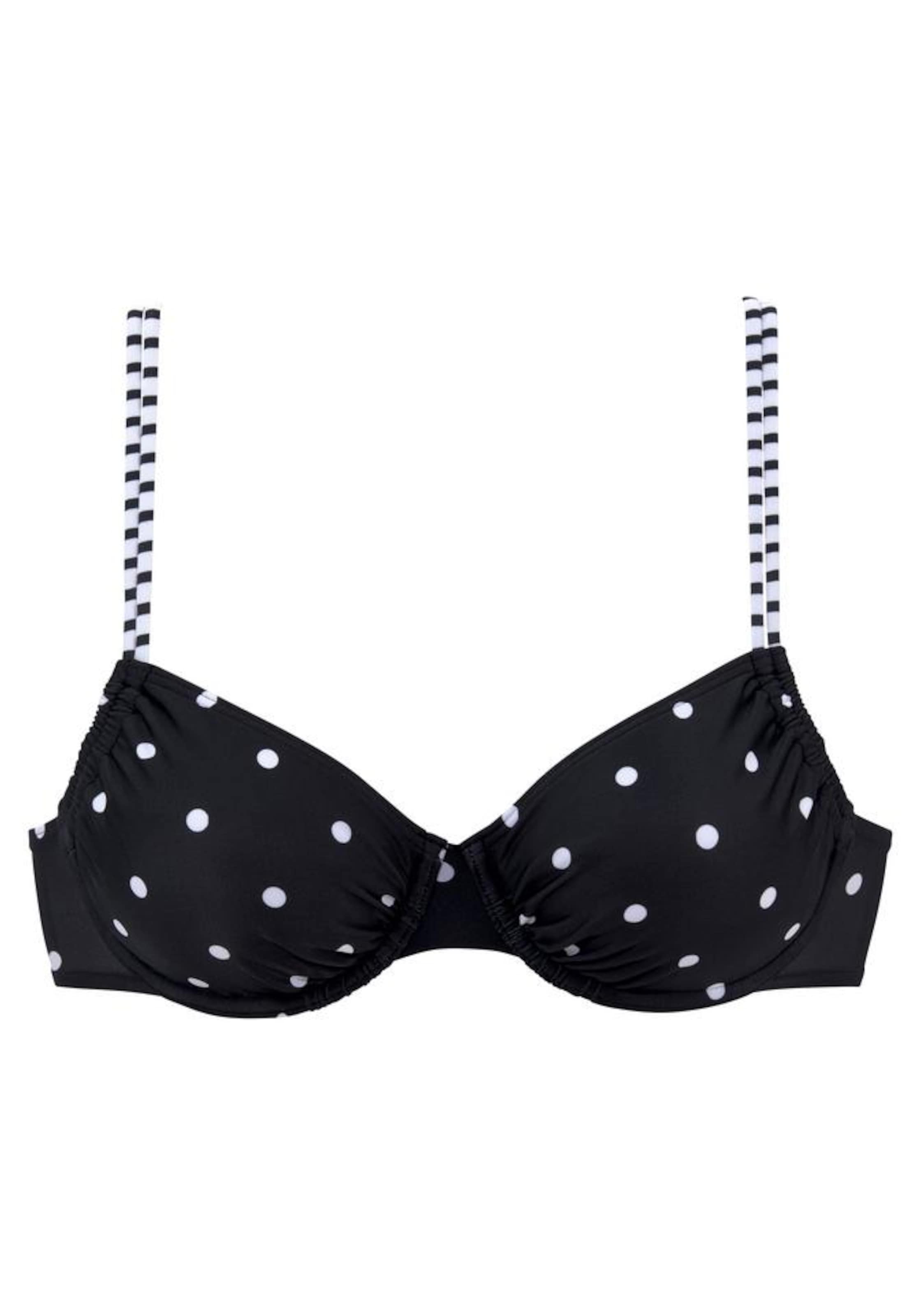 Invisible Hauts de bikini 'Audrey' s.Oliver en noir : devant