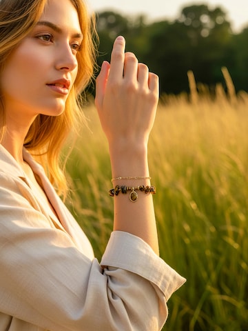 Nemomatheo Bracelet 'Stein und Glanz' in Brown