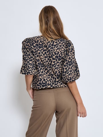 Peppercorn Bluse 'Tyrell' i brun