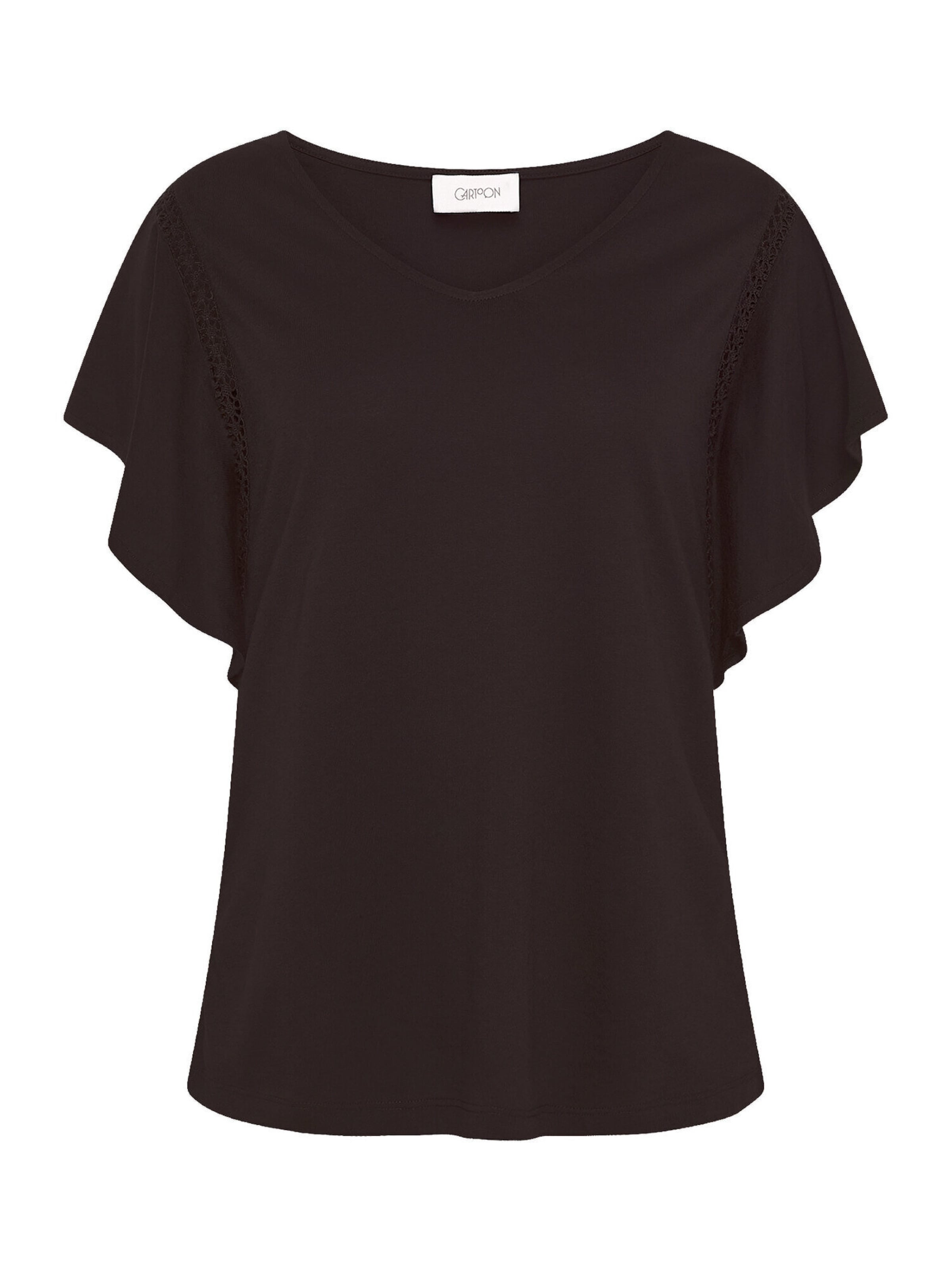 T-shirt Cartoon en marron : devant