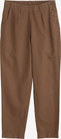 Seasalt Cornwall Bandplooibroek 'Nanterrow' in Bruin: voorkant