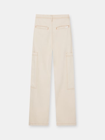 Loosefit Pantaloni cargo di Pull&Bear in bianco