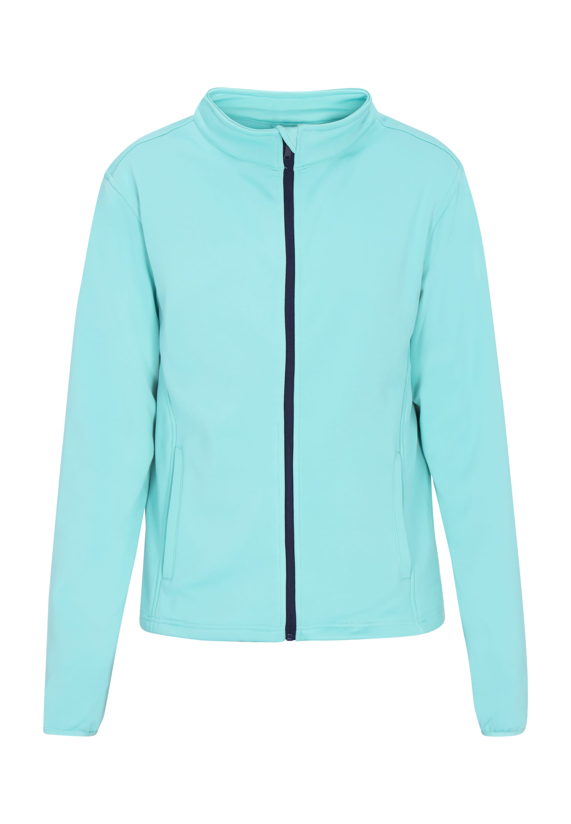 Mo ATHLSR Zip-Up Hoodie in Blue: front