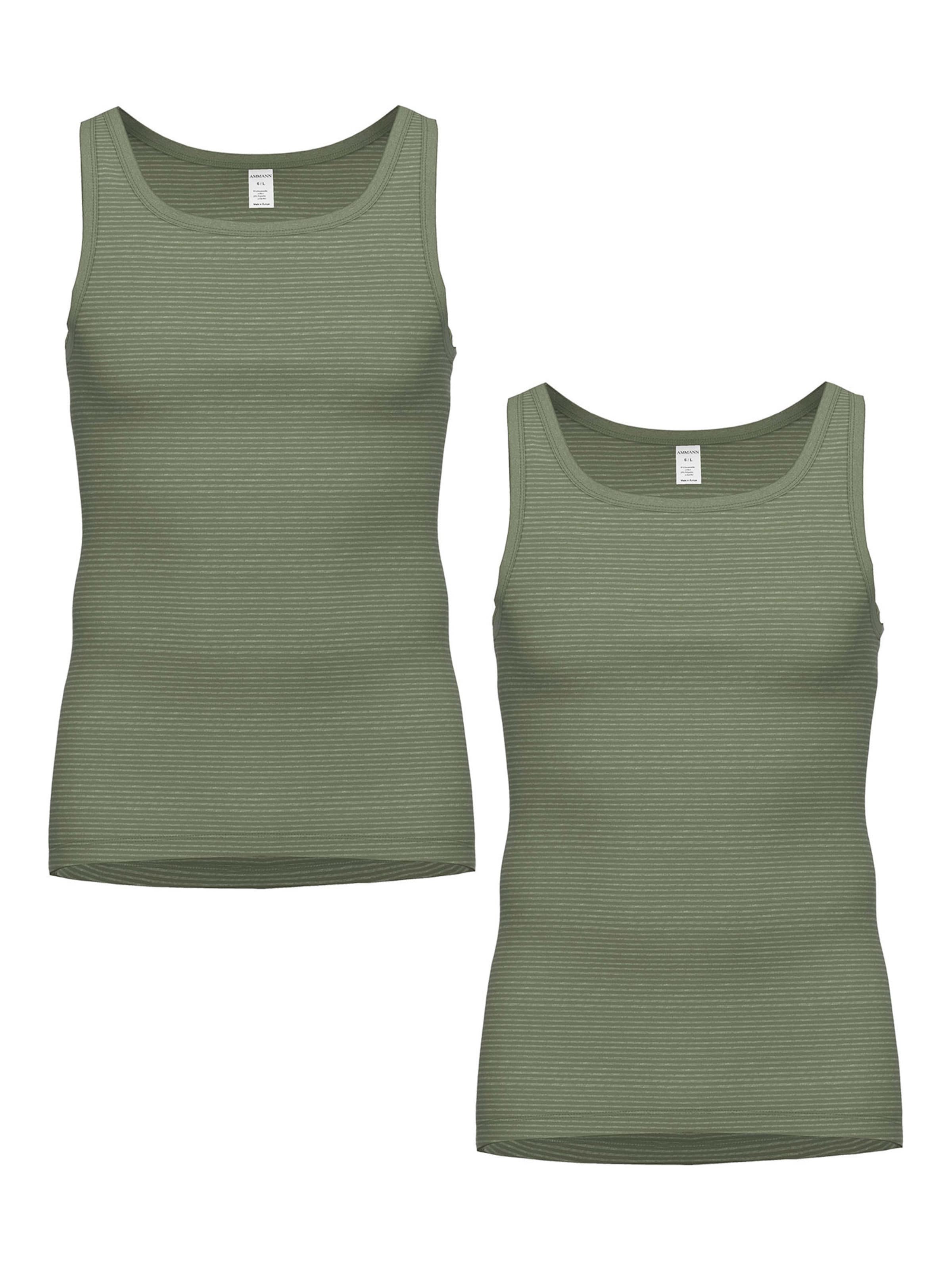 Maillot de corps ' 170 Jeans ' Ammann en vert : devant