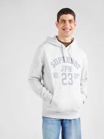 Felpa 'Athletic Essentials' di Superdry in grigio: frontale