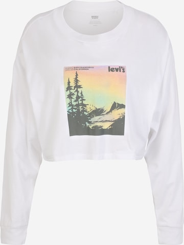 LEVI'S ® Shirt 'Graphic LS Crop Reese' in White: front