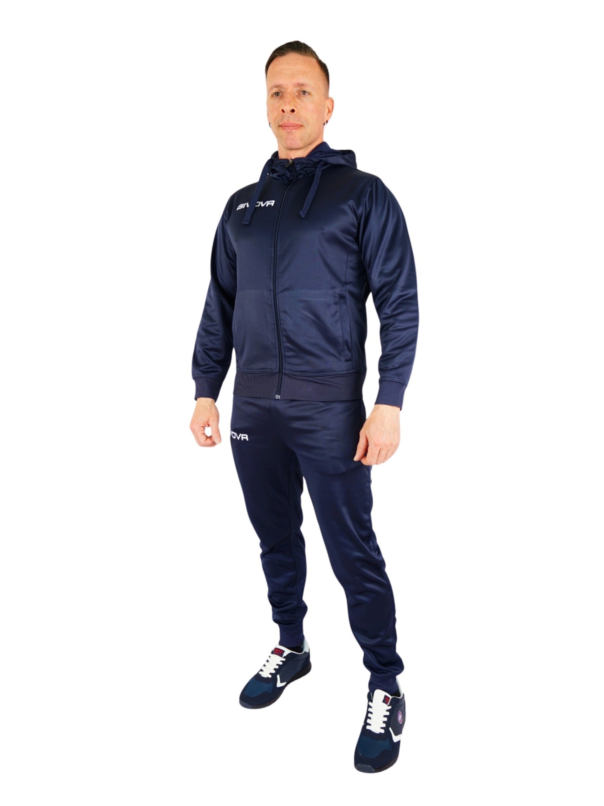 Givova Sweat suit in Blue: front