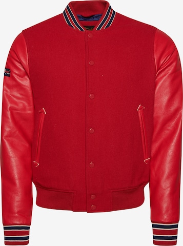 Veste mi-saison Superdry en rouge : devant