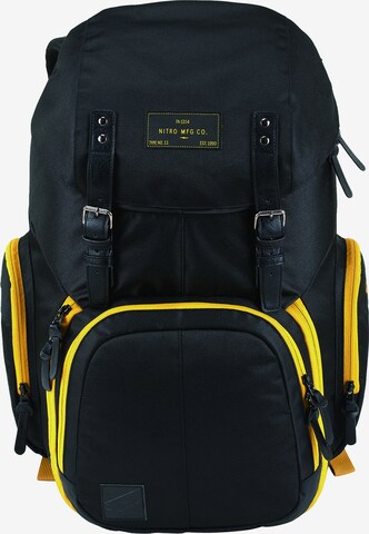 NitroBags Backpack in Black: front