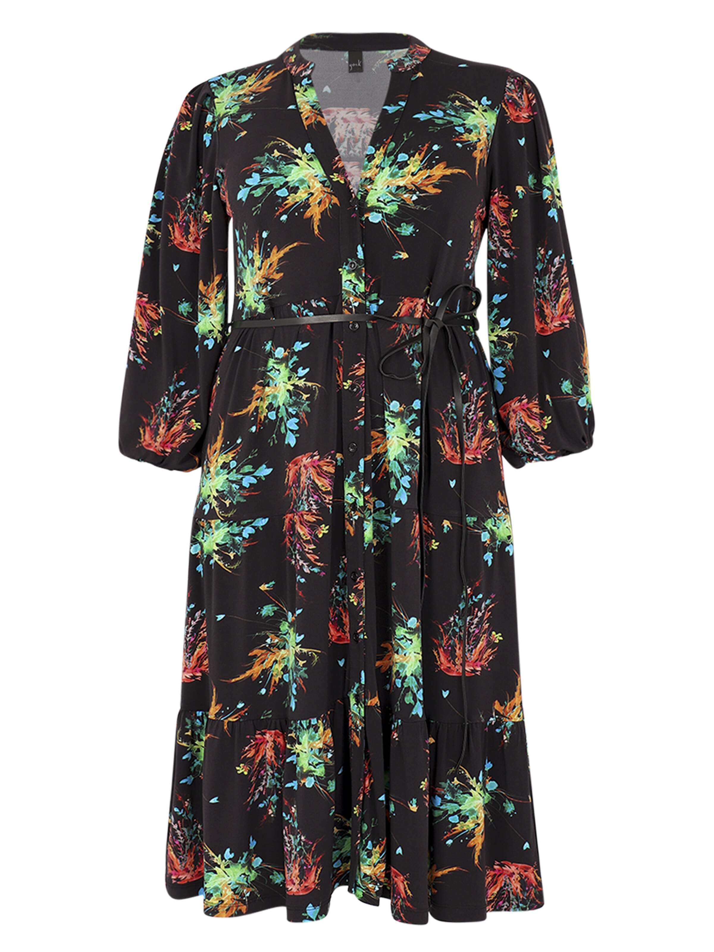 YOEK Blousejurk in Zwart: voorkant