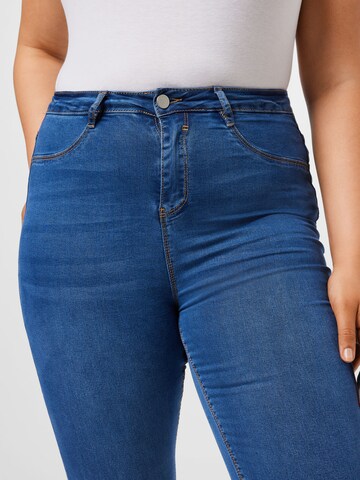 Missguided Plus Skinny Jeans in Blauw