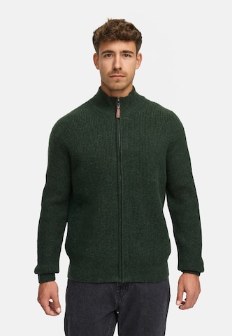 INDICODE JEANS Gebreid vest 'Peace' in Groen: voorkant