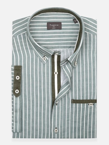 Slim fit Camicia di 7Camicie in verde