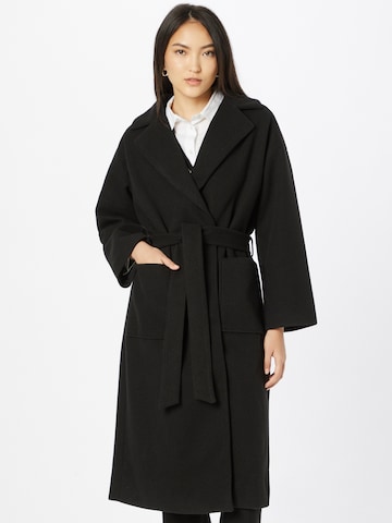 ICHI Between-Seasons Coat 'JANNET' in Black: front