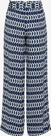 Wide Leg Pantalon Olsen en bleu