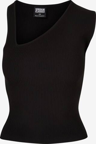 Urban Classics Knitted Top in Black: front