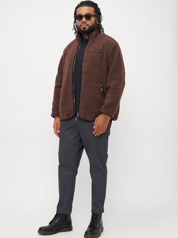 Veste en polaire 'JORNORREBRO' Jack & Jones Plus en marron