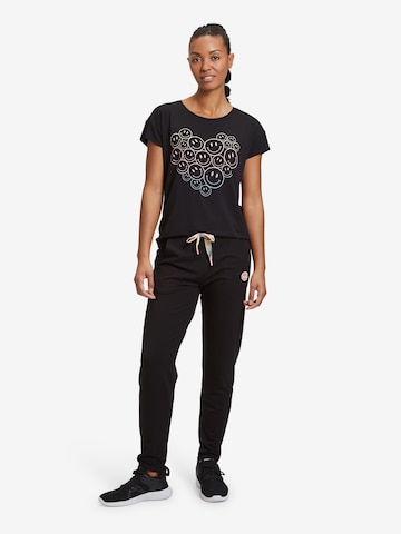 Coupe slim Pantalon de sport Betty Barclay en noir