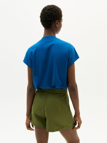 Thinking MU Loose fit Pleat-Front Pants 'Narciso' in Green