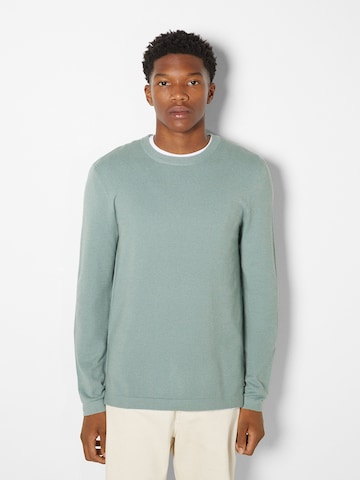 Pull-over Bershka en vert : devant