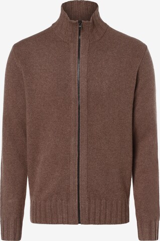 Nils Sundström Knit Cardigan ' ' in Brown: front