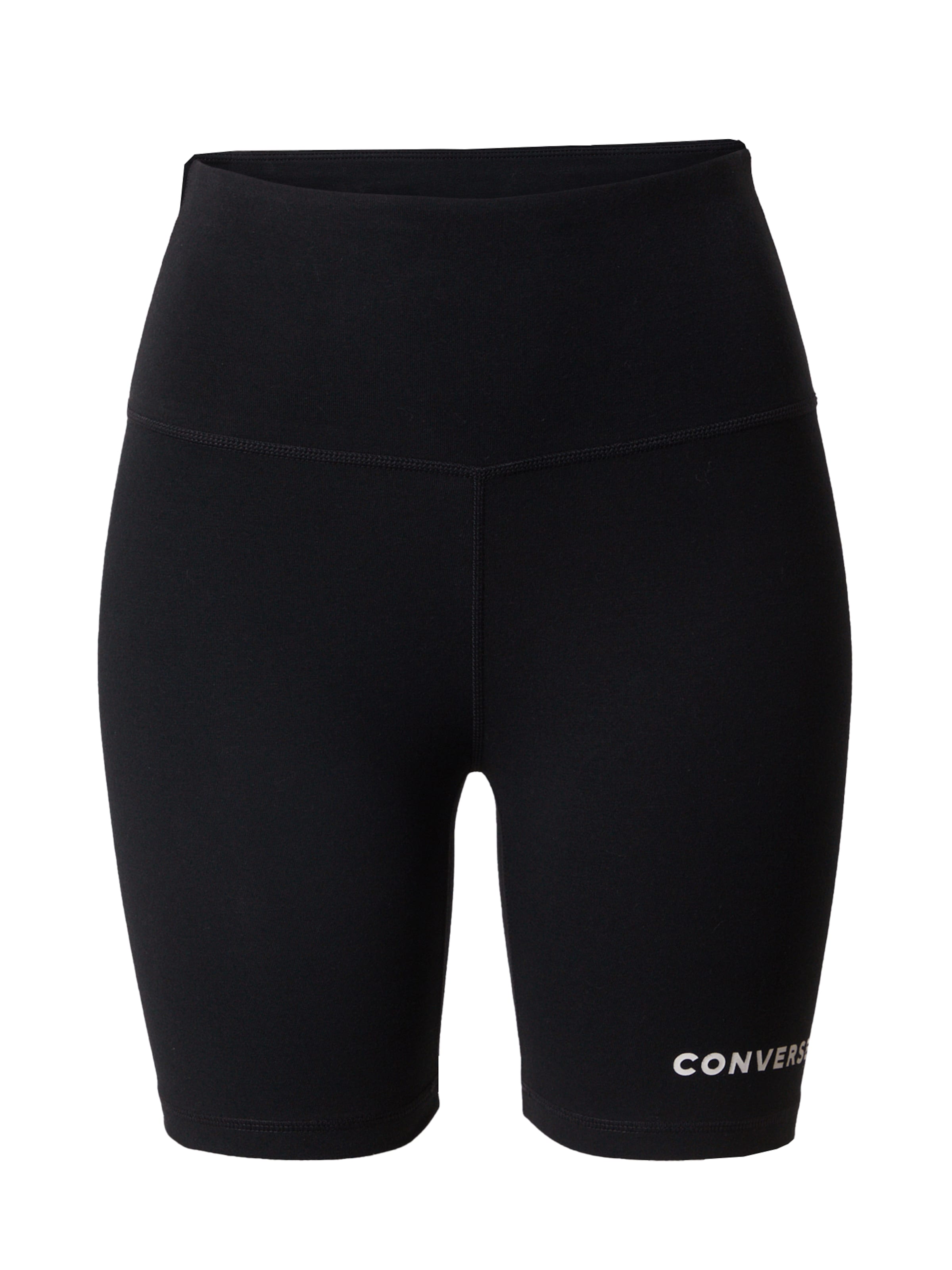 CONVERSE Skinny Κολάν 'Wordmark' σε μαύρο: μπροστά