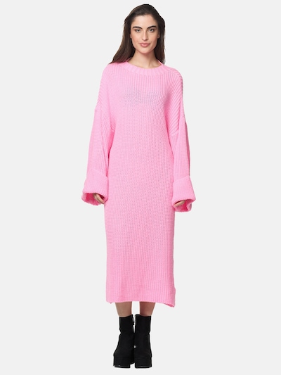 Elara Strickkleid in rosa, Produktansicht