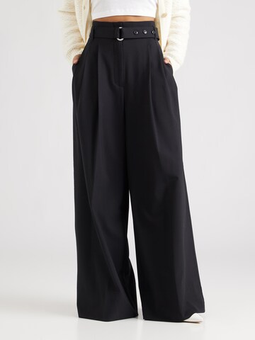 3.1 Phillip Lim Wide leg Broek in Zwart: voorkant