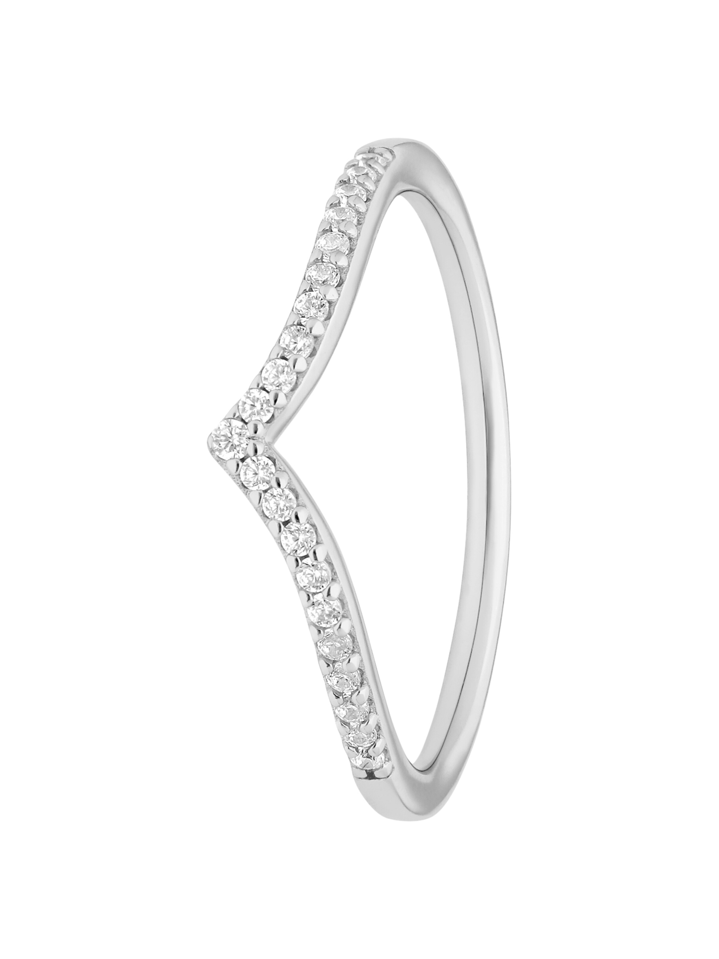 Lucardi Ring in Silber: Vorderseite