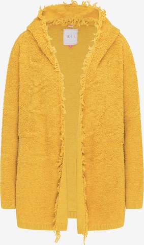 Cardigan IZIA en jaune : devant