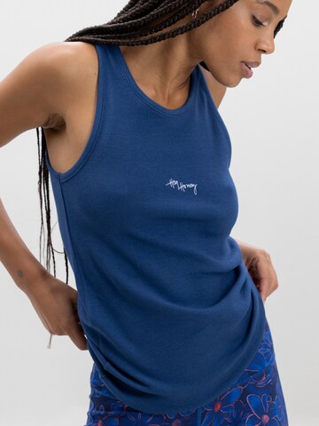 Hey Honey Top 'Rib Tank'‌‌‌‌‌ in Blau: Vorderseite