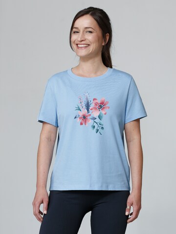 Watapparel Shirt ' Blume in Wasserfarbe 02 ' in Blauw: voorkant
