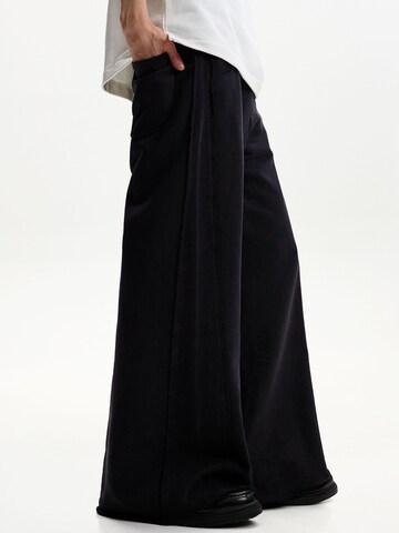 Wide Leg Pantalon Bershka en noir