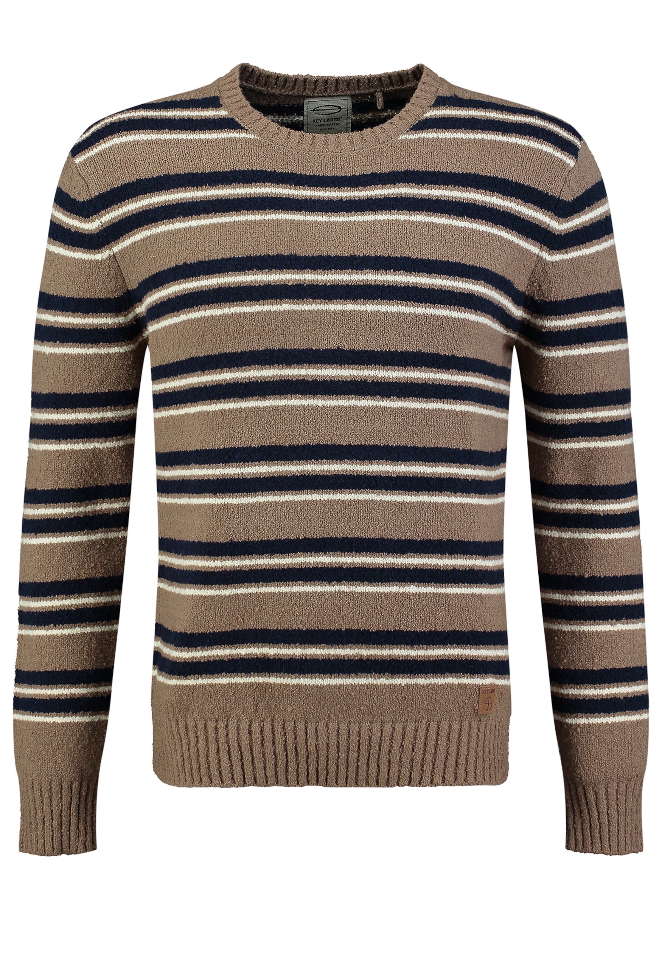 Pullover di Key Largo in marrone: frontale