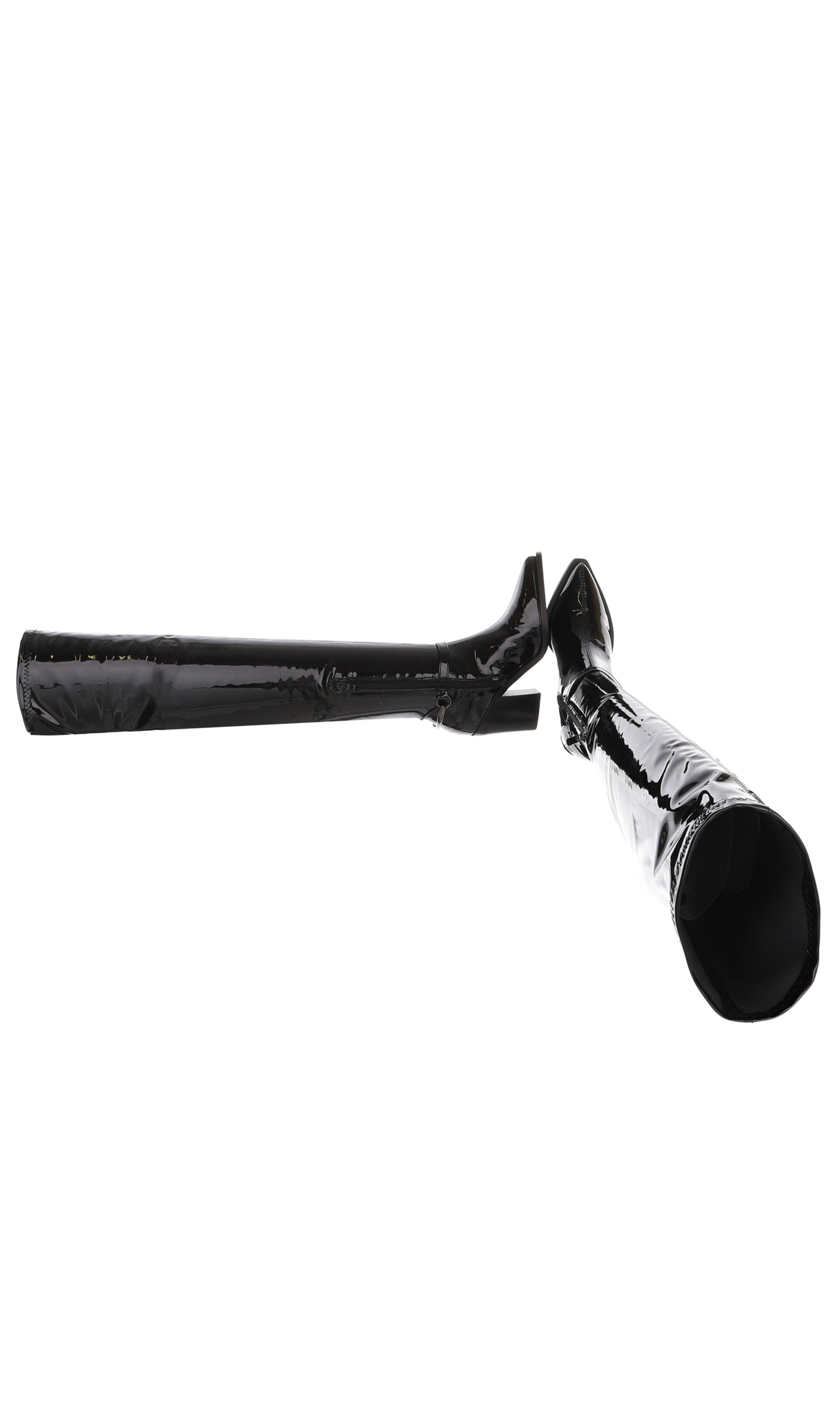 Ital-Design Overknees in Schwarz