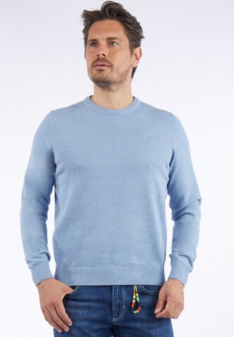 Pull-over HECHTER PARIS en bleu : devant