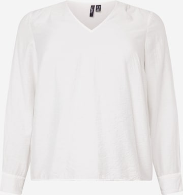 Camicia da donna 'Lena' di Vero Moda Curve in bianco: frontale