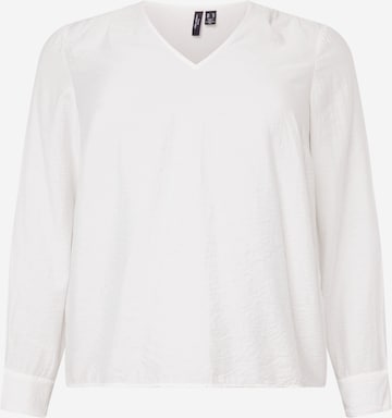 Vero Moda Curve Blouse 'Lena' in Wit: voorkant