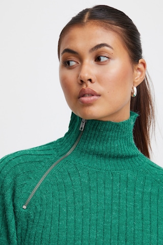 ICHI Sweater 'Ihnovo Ls11' in Green