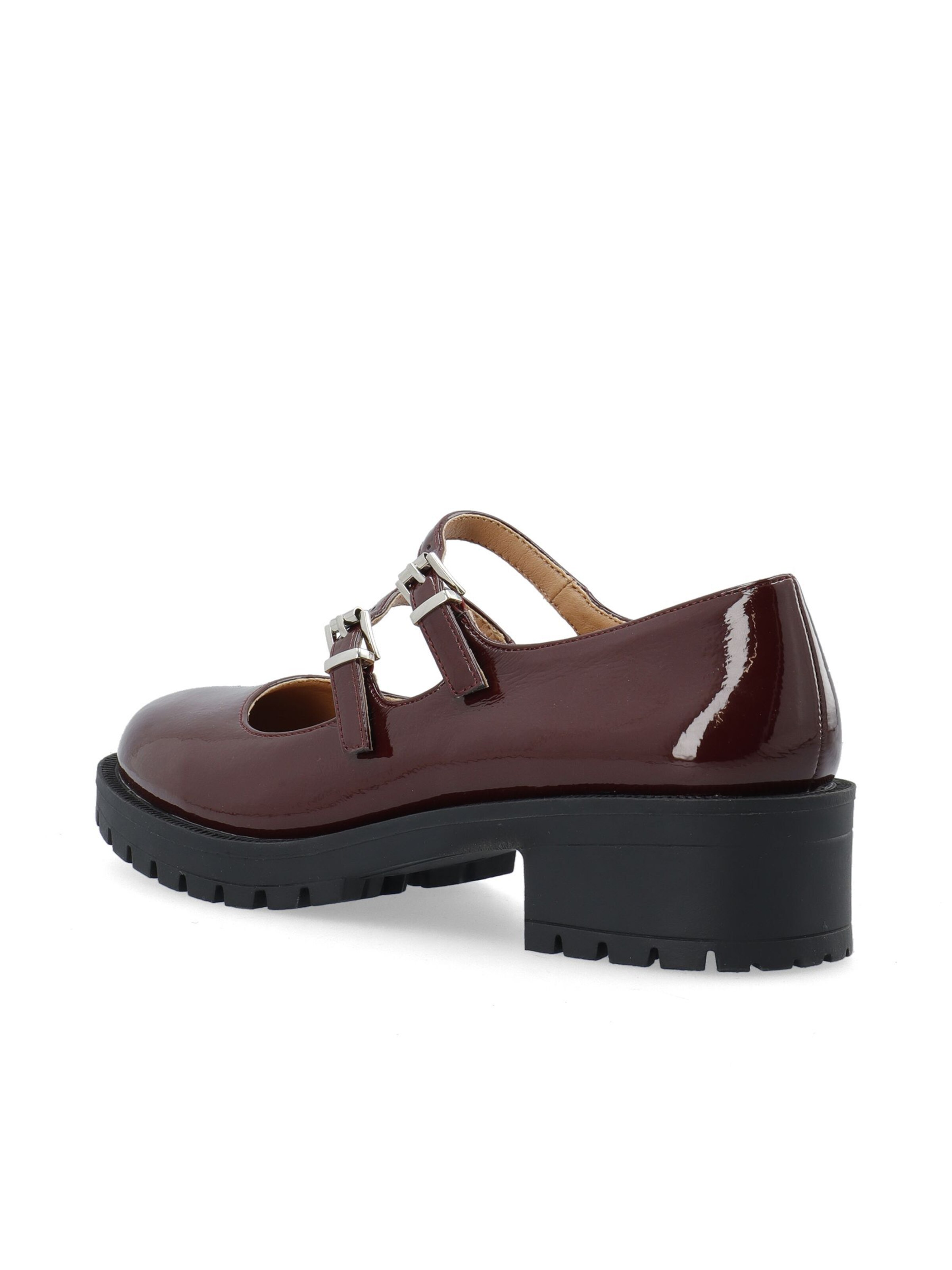 Bianco Ballerinasko med rem 'PEARL' i rød