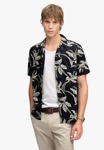 Superdry & Co Regular fit Button Up Shirt in Blue: front