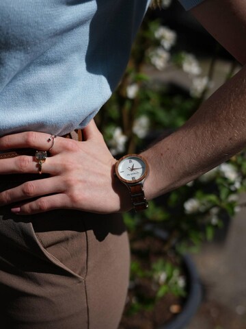 La Moda Me - Reloj analógico 'Vita, elegant, walnut and alloy, feminin' en marrón