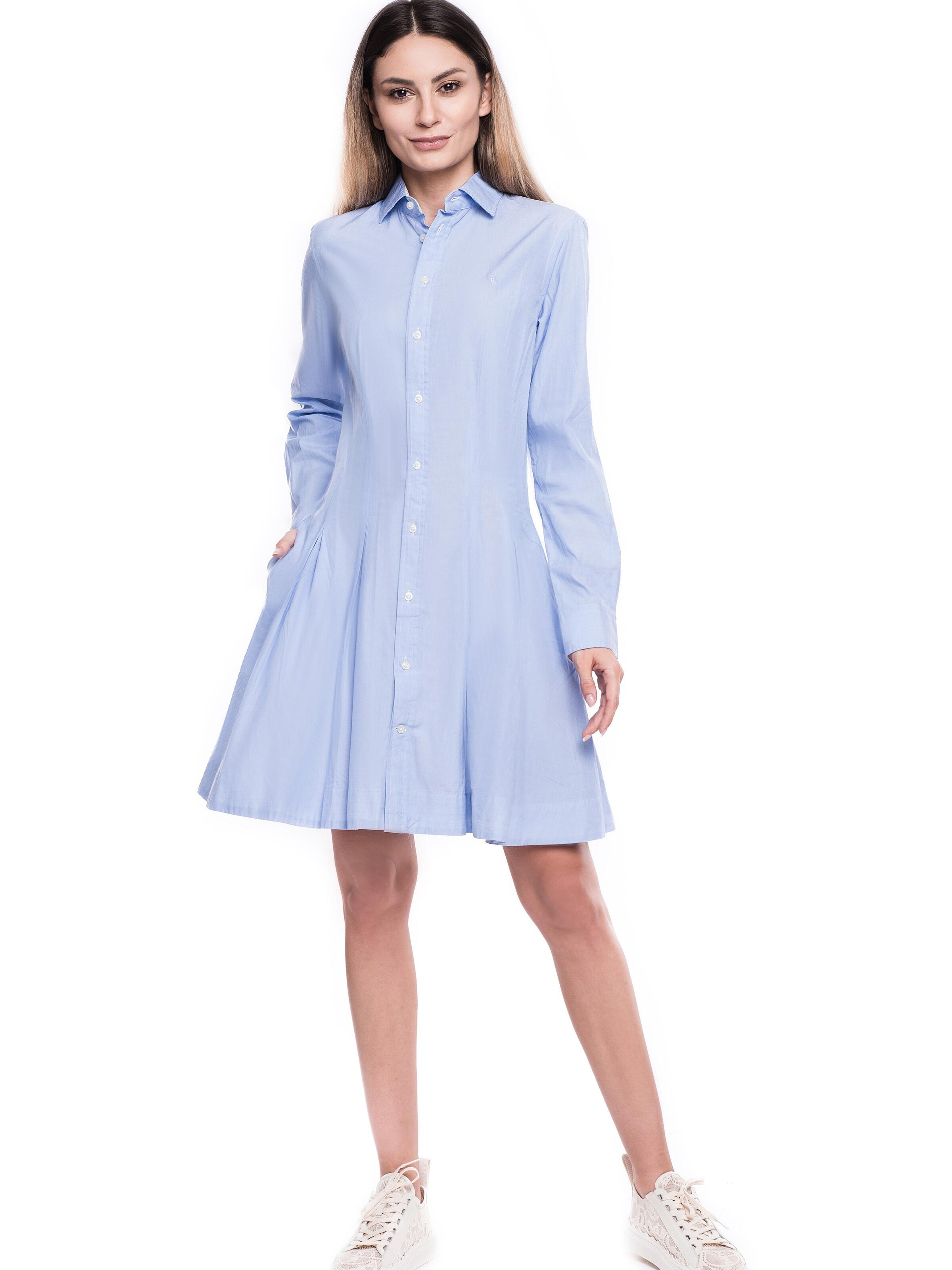 THE DRESSER Blusenkleid 'Light blue cotton dress, Ralph Lauren'‌‌‌‌‌‌ in Blau: Vorderseite