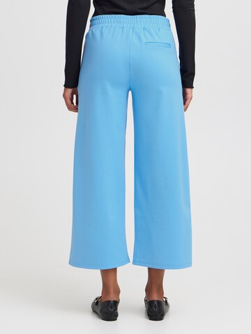 ICHI - Pierna ancha Pantalón plisado 'KATE' en azul