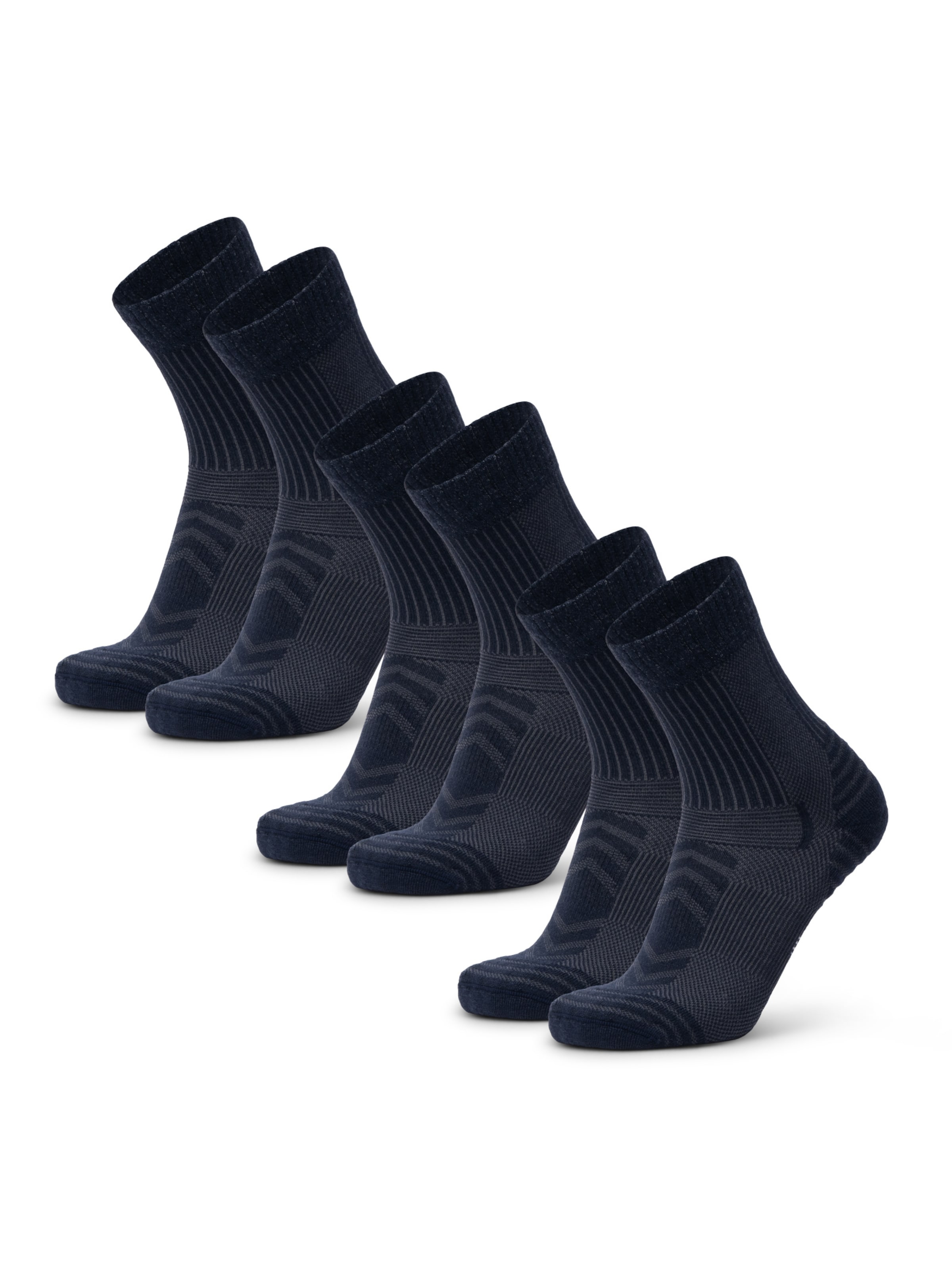 Chaussettes de sport 'Light Hiking Crew' DANISH ENDURANCE en bleu : devant